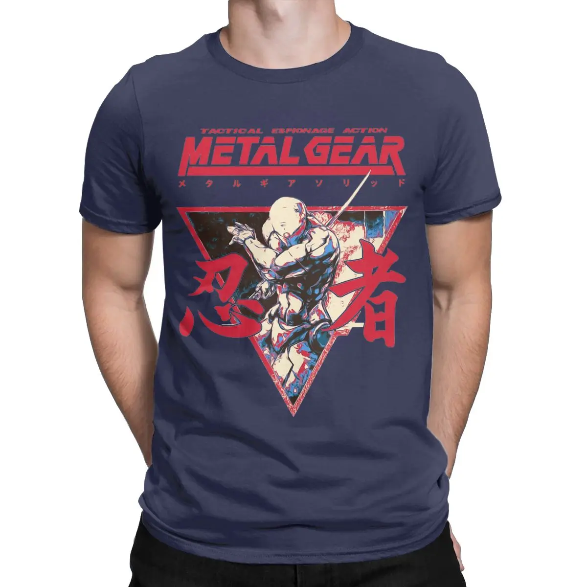 Men's T-Shirts Gray Fox Option C Metal Gear Solid Casual Cotton Tee Shirt Short Sleeve T Shirt Crew Neck Clothing Big Size