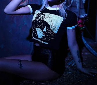 

Женская футболка Harajuku в готическом стиле Y2K с принтом и цветными блоками, модный ретро-топ 90-х годов, эстетика, уличный топ с короткими рукавами в стиле гранж