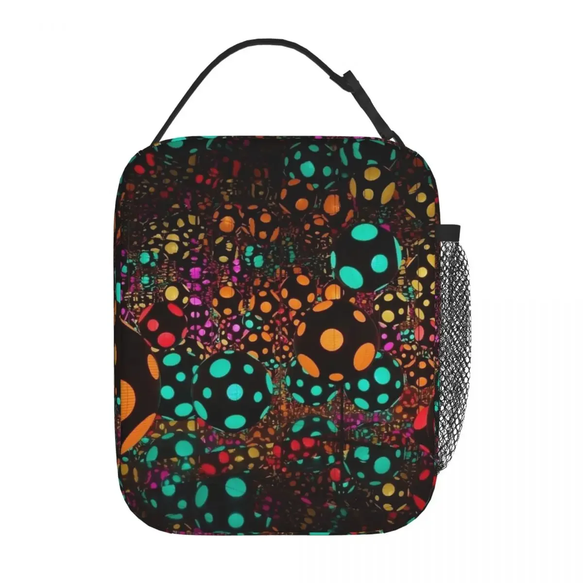 Yayoi Kusama Insulated Lunch Bag Portable Lunch Container Thermal Bag Tote Lunch Box Beach Picnic Food Bag