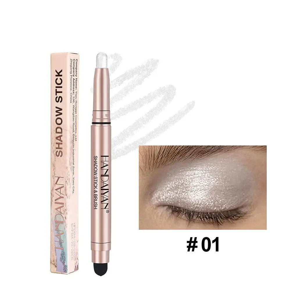 Doppelkopf Lidschatten Stick Diamant Schimmer Text marker Auge matt Perle Pinsel Bleistift Creme Schatten 2024 Stift dauerhafte Pigment j1r4