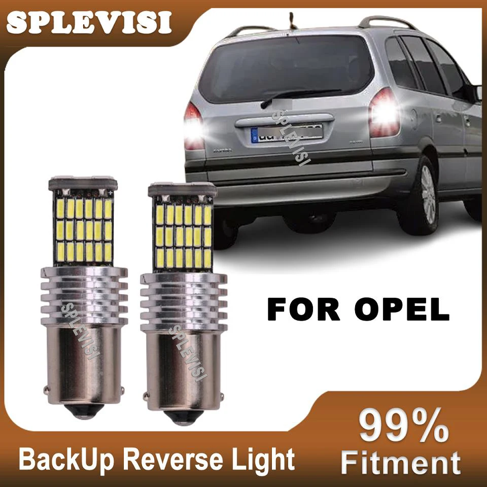 

2pcs LED Reverse Light Blub P21W BA15S 1156 Canbus Backup Lamp For Opel Frontera Karl Meriva A Signum Tigra Vectra B C Zafira