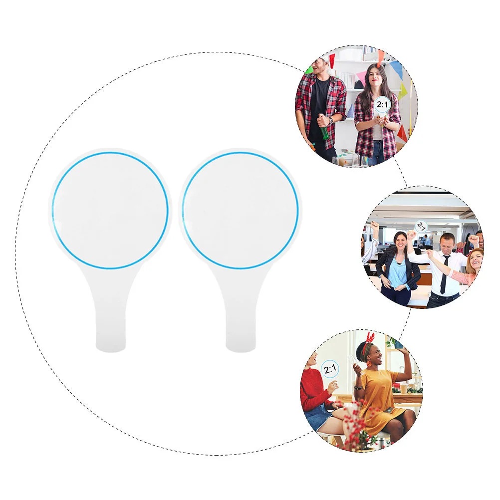 2 Pcs Score Board Blank Round Whiteboard Sticker Paper for Competition Small Whiteboards Foam Sublimation Markers