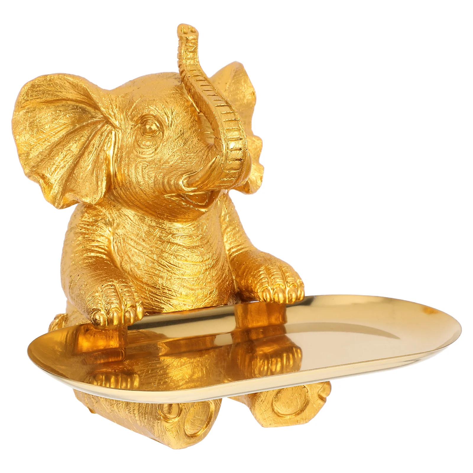 

Elephant Bird Feeder Tray Decorative Storage Bowl for Patio Balcony Table Decoration Trinket Holder Elegant Elephant Home Decor