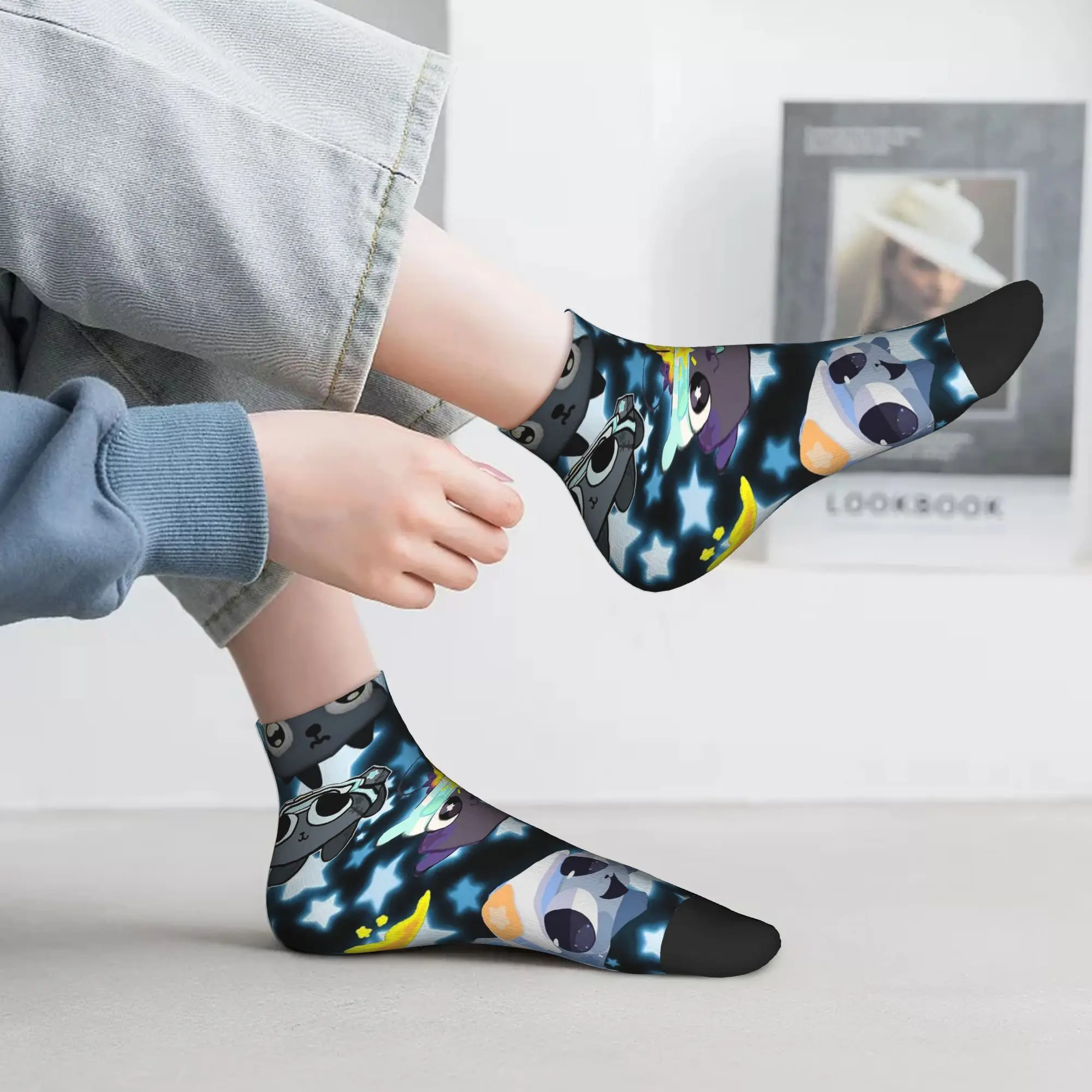 Dandys World Pebble Socks 原宿スーパーソフトストッキング オールシーズンソックス アクセサリー ユニセックス 誕生日プレゼント用