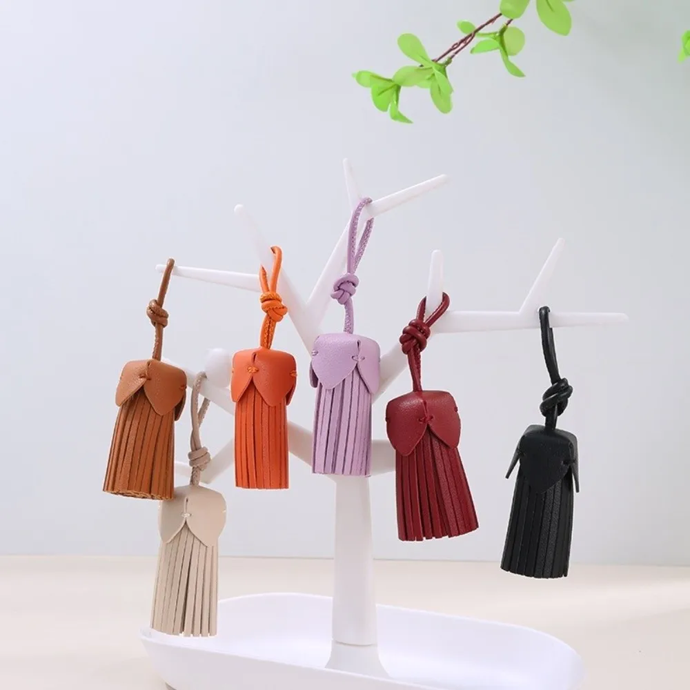 Faux Leather Leather Tassel Pendant Tassel Design Multi-Purpose Use Keychain Accessory Handmade Craft Lightweight