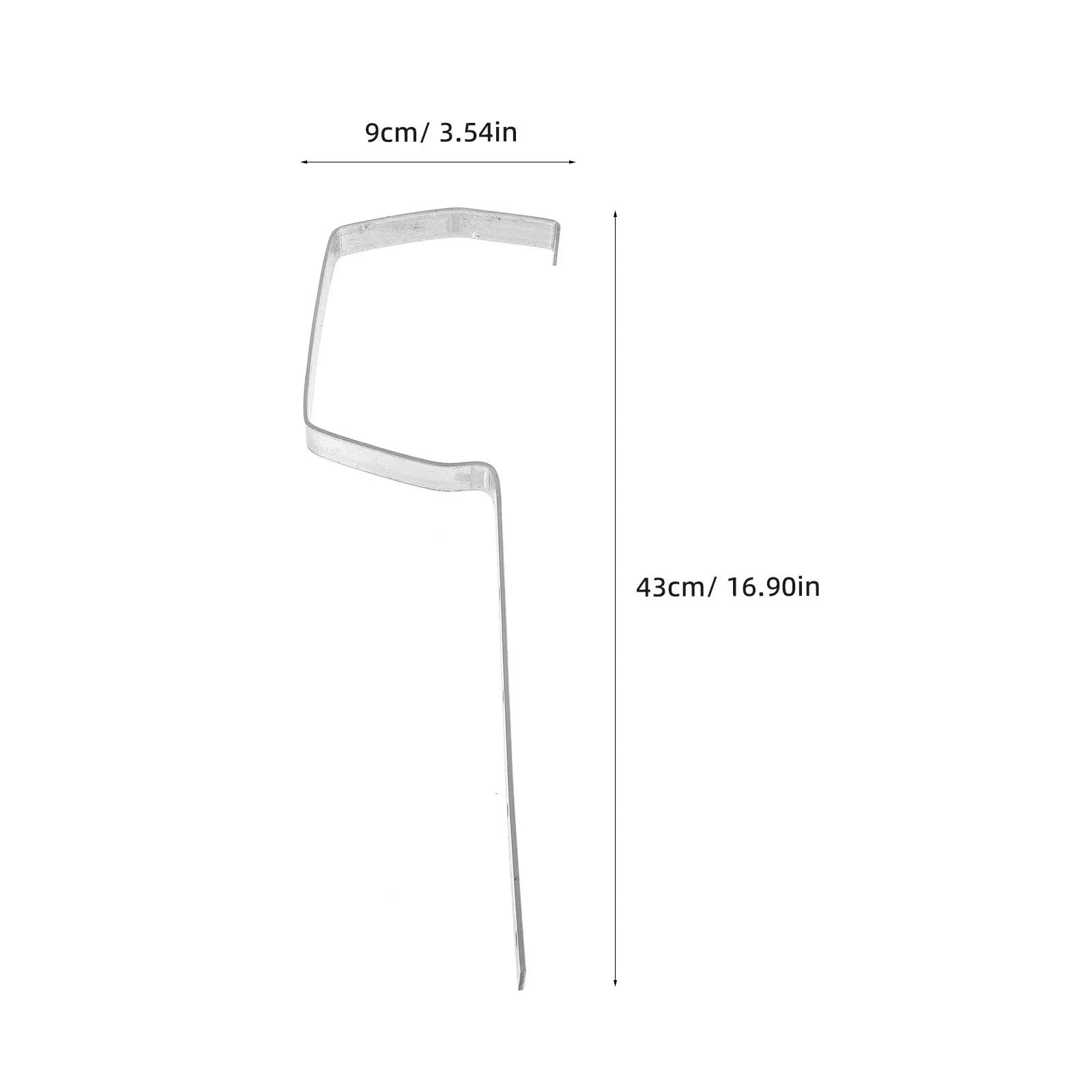 2Pcs Heavy Duty Rain Gutter Holder Iron Gutter Bracket Support Rugged Roof Drainage System Installation Accessory