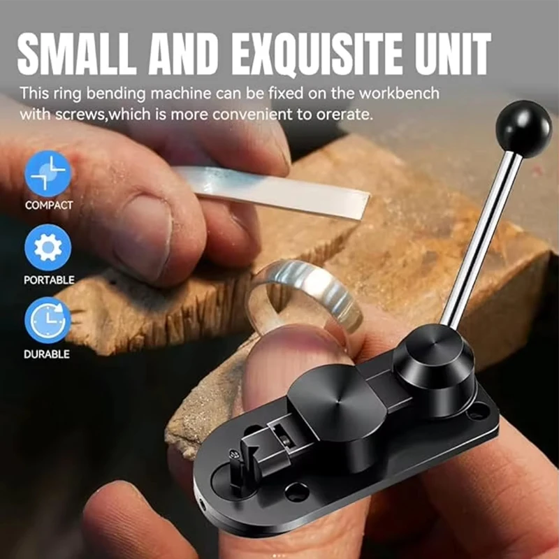 Multifunctional Diy Gold Silver Bar Ring Bending Machine Bending 45/60/90 Degrees Angle Ring Bender Machine Jewelry Making Tool