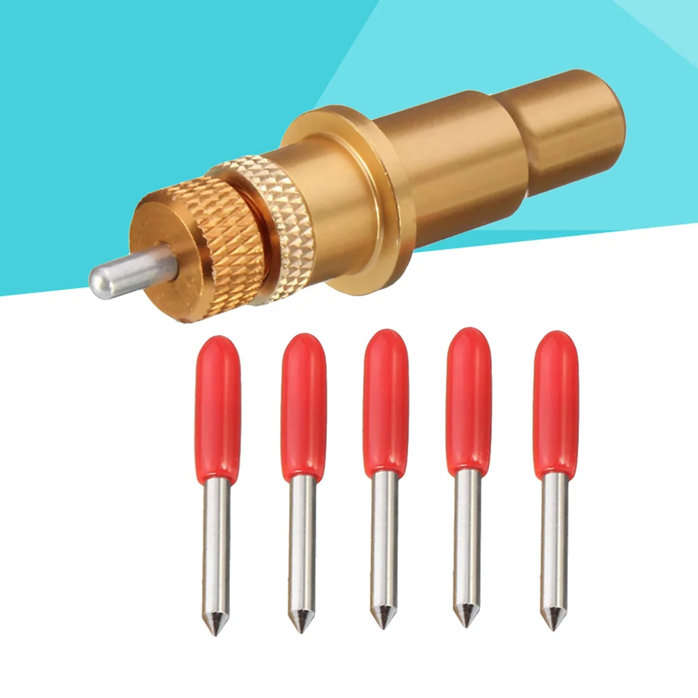 6 個 45 度ブレードホルダープロッタービニールカッター用超硬チップ精密ナイフ軽量長寿命切削工具