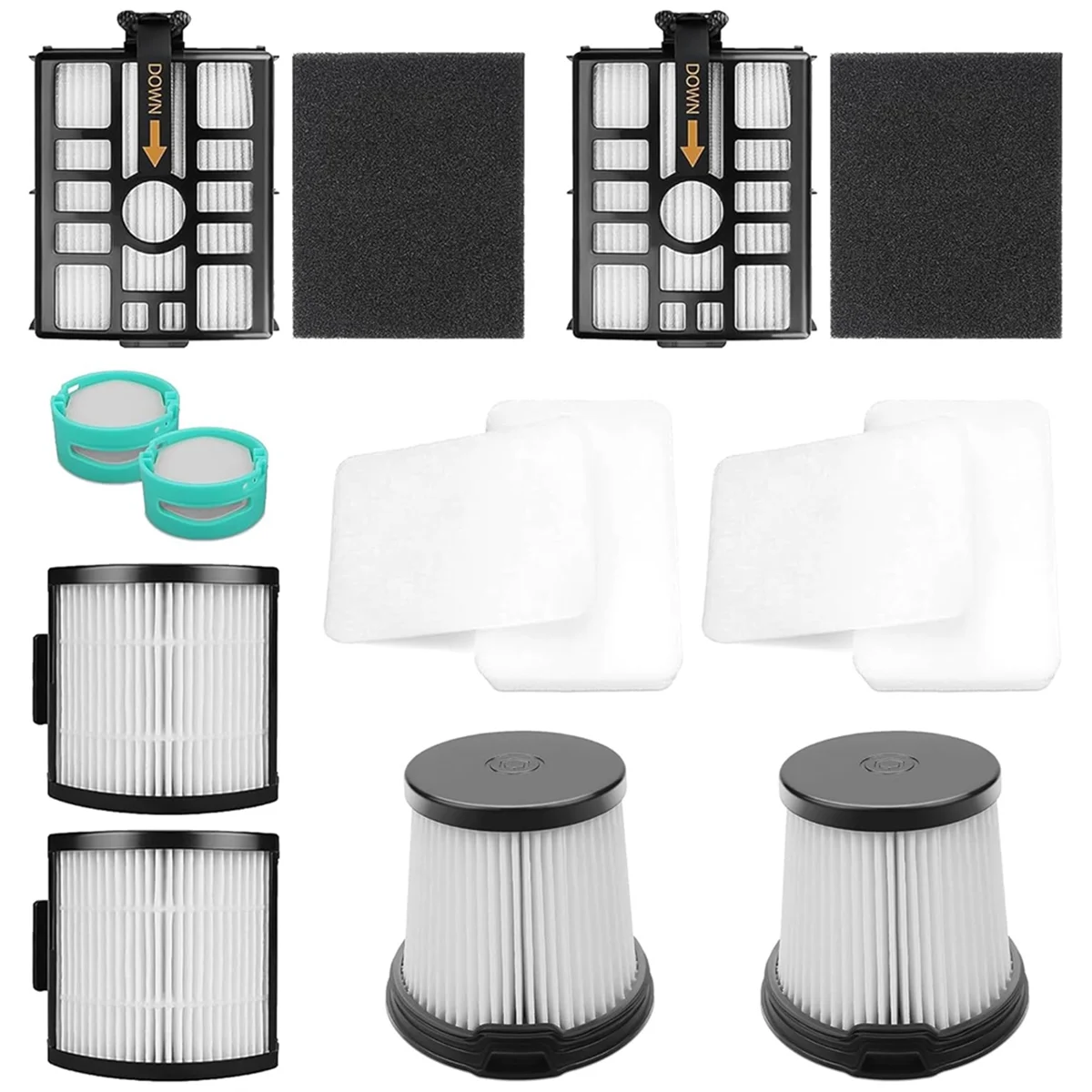 IW3511 Filter Replacement Kit for Shark IW3511 Detect Pro Cordless Vacuum, for Shark IW3511 Vacuum Filter Kit