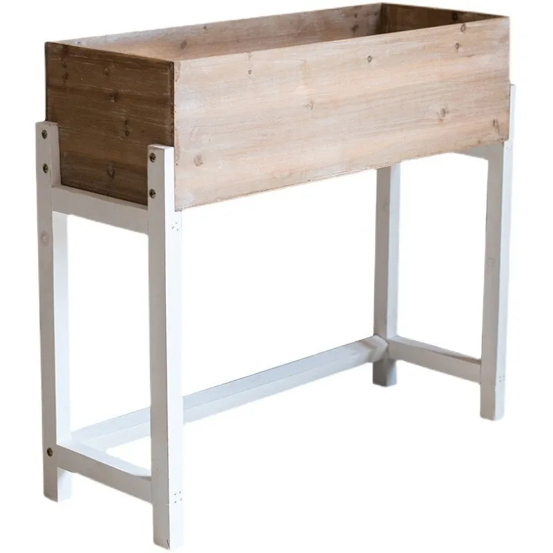 pastoral-solid-wood-slot-flower-stand-partition-large-flower-pot-storage-retro-multi-layer-wooden-shelf-balcony