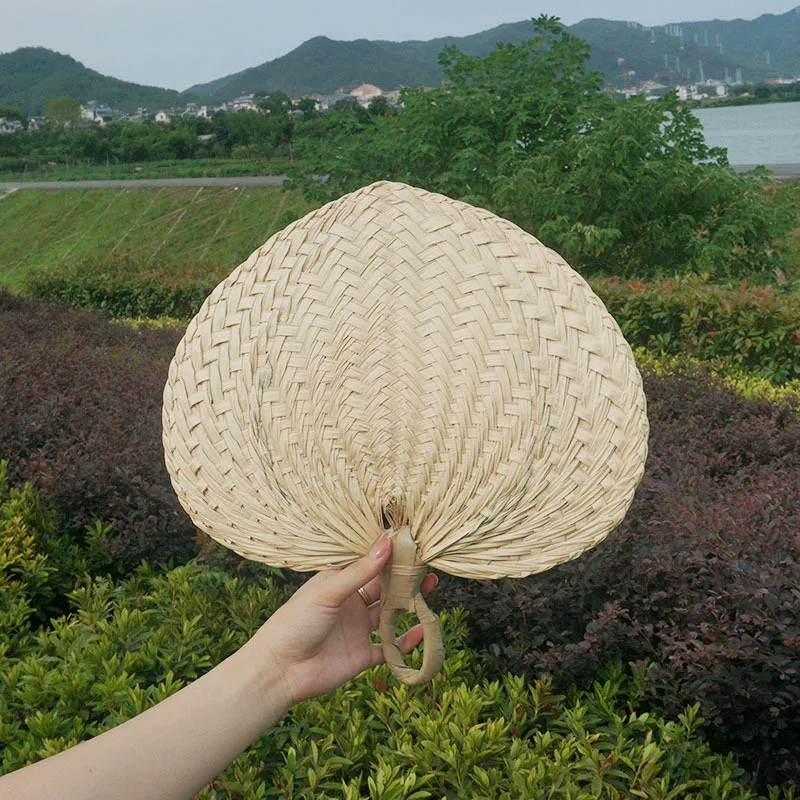 Chinese Style Handmade Fan Retro Natural Bamboo Braided Fan New Summer Cooling Hand Fan Art Crafts Woven Fan Home Decorations