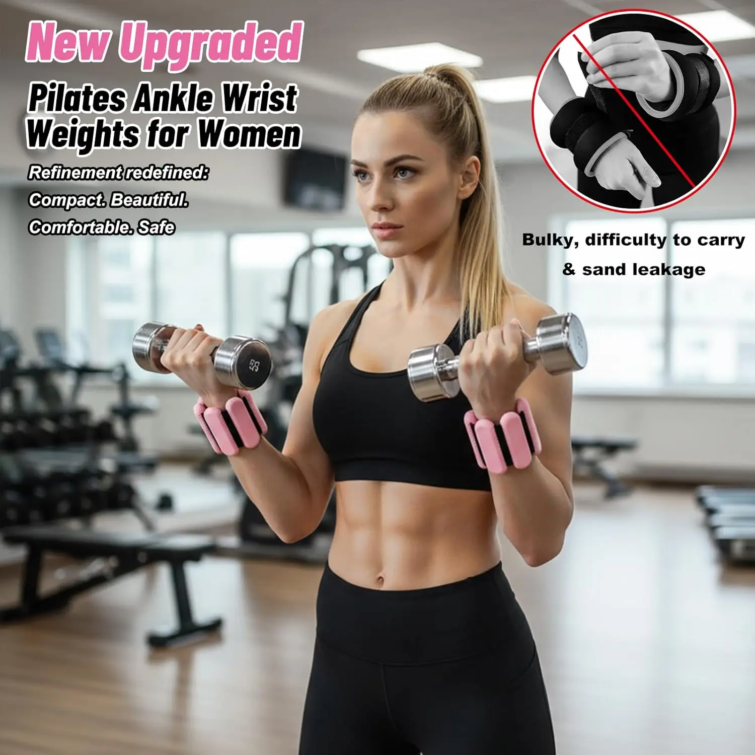 Silicone Bracelet Sports Training Hand & Ankle Wrist Weights Weight-Bearing Bracelet