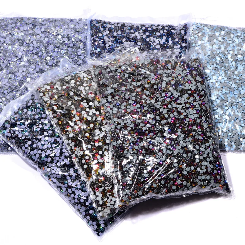 SS6-SS20 14400Pcs/Bulk Big Package Glitter Glass Crystals Wholesale High Quality Better DMC Hotfix Rhinestones Iron on strass