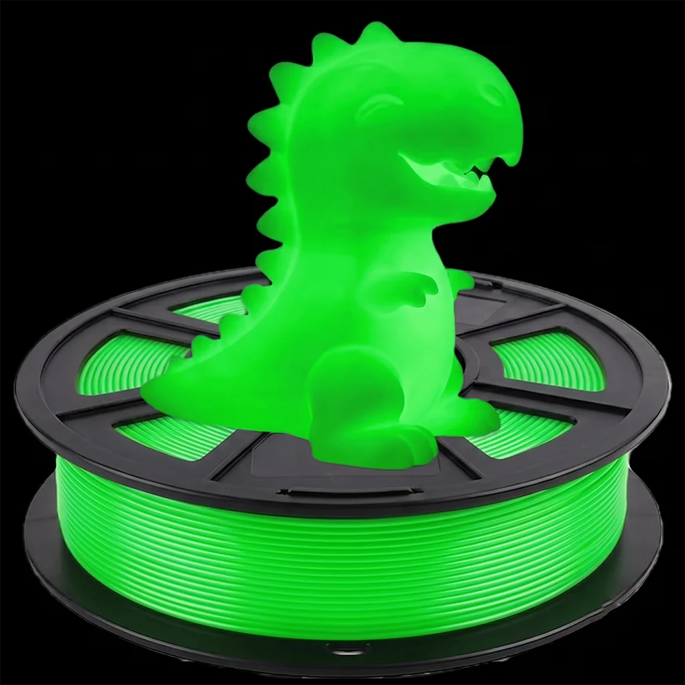 250G Glow in the Dark PLA 3D Printer Filament 1.75mm  3D Printing Filament Dimensional Accuracy +/- 0.02mm