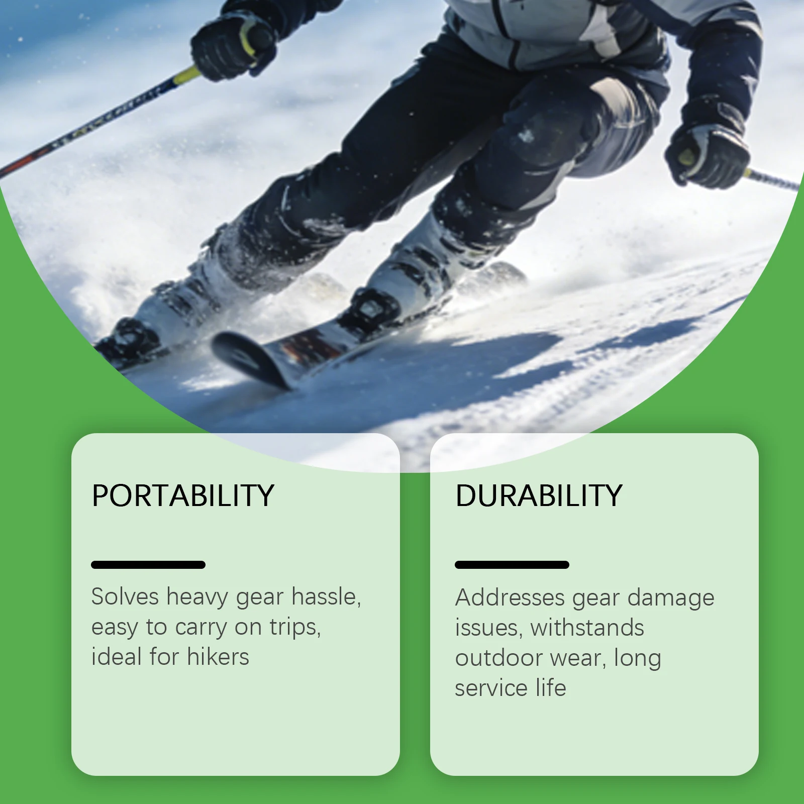 Rub-on Ski Wax Protects Base, Smooth Glide, Reduces Scratches, Long-lasting Protection, Improves Sliding Performance on Snow