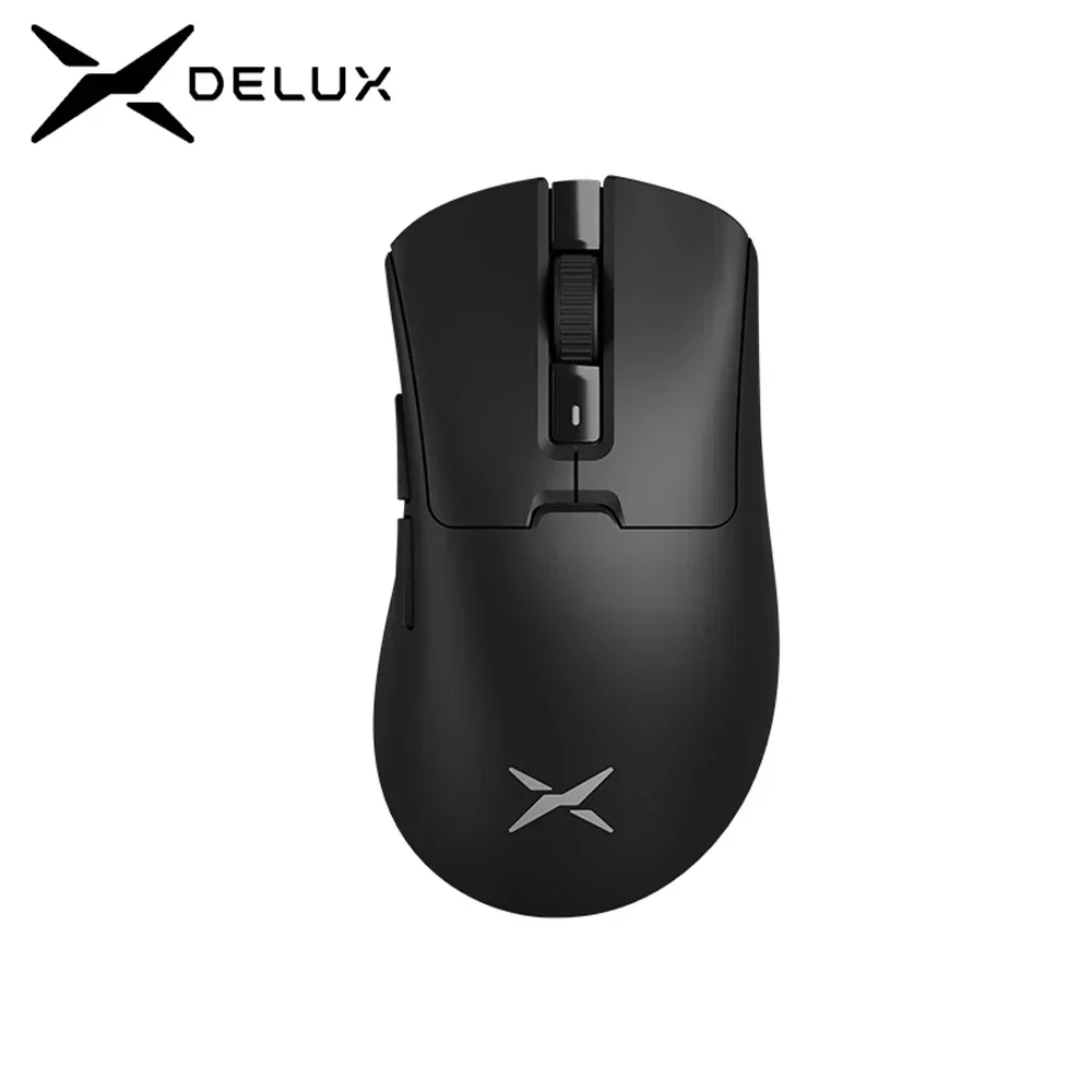 Delux M900PRO Wireless Gaming Mouse Ergonomic 8K Polling Rate PAW3395 63g Magnetic RGB Charging Dock for Right Big Hand PC Gamer