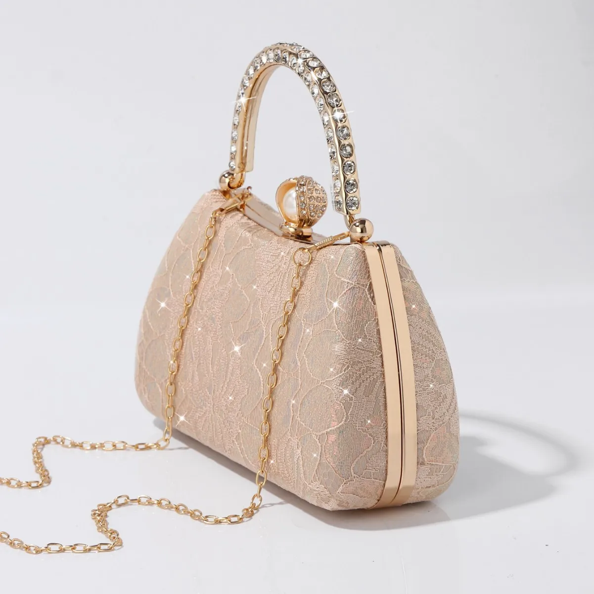 Dinner Embroidered Lace Fashion Women's Clutch Bag Literary National Style Clutch Shoulder Oblique Span Women's Bag Botega Venta