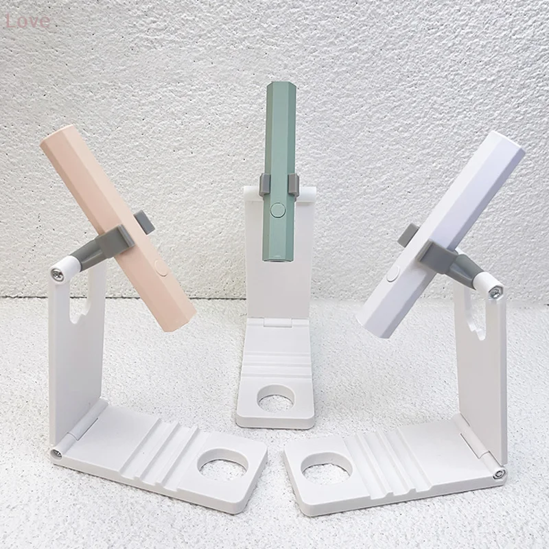 مسمار الفن ضوء مصباح حامل مسمار آلة مجفف العلاج بالضوء كتيفة المصباح للتدوير وقابلة للطي قلم معدني الأشعة فوق البنفسجية ضوء مصباح حامل