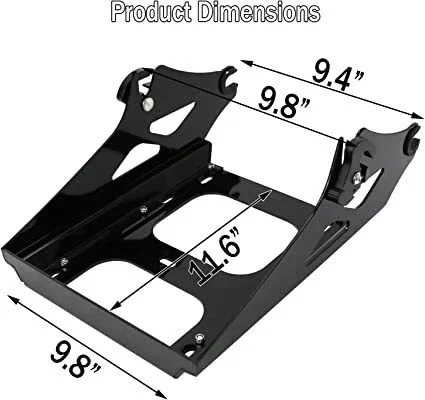 Motorcycle Detachable Two Up Tour Pack Pak Mount Luggage Rack For Harley Touring Tour Pak Pack Electra Street Road Glide 09-13