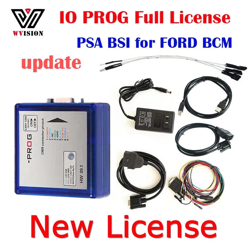 IO-PROG Terminal Programmer IO PROPG Full License Activation for PSA BSI for FORD BCM Terminal ECU TCM BCM EPS for GM/Opel