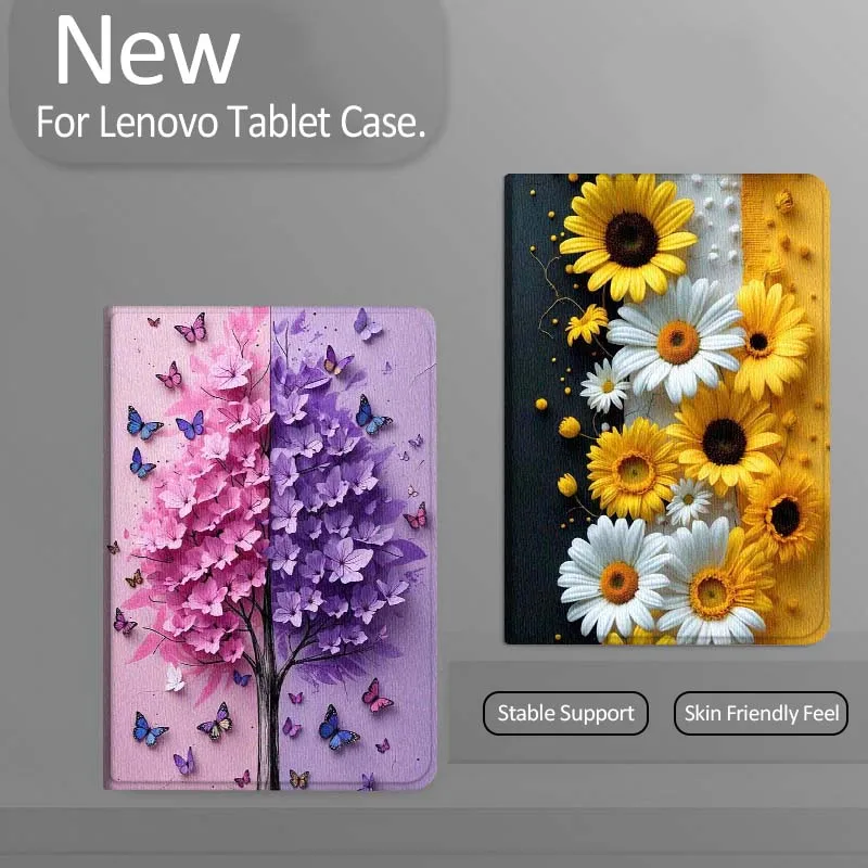 

Beautiful Pink Butterfly For Xiaoxin Lenovo Tab Pad K11 K10 M10 P11 3rd Plus Pro Legion Y700 Y900 Gen4 2 Tablet Case Gift