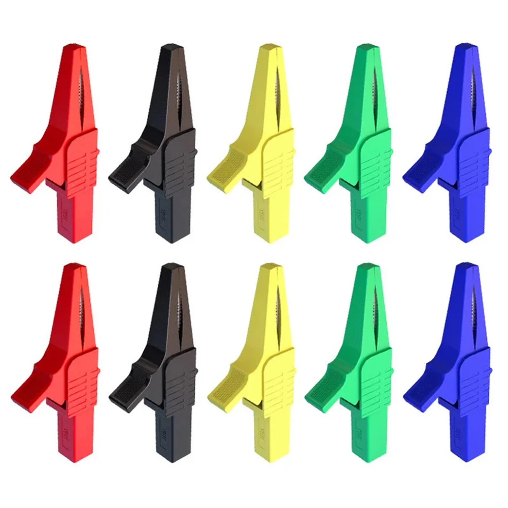 

Copper Crocodile Clips Crocodile Clips PCS Test Clips Copper Crocodile Clips Multimeter Socket Safety Test Clamp