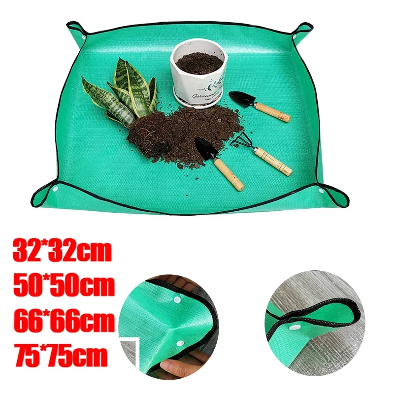 Home Gardening Supplies Planting Mat Potting Pad Foldable Garden Plant Flower Pot Reusable Transplanting Waterproof Mats