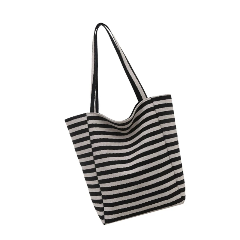 كيس عمل من القماش المحصور أكياس الكتف العصرية حقيبة يد للتسوق شاطئ #3