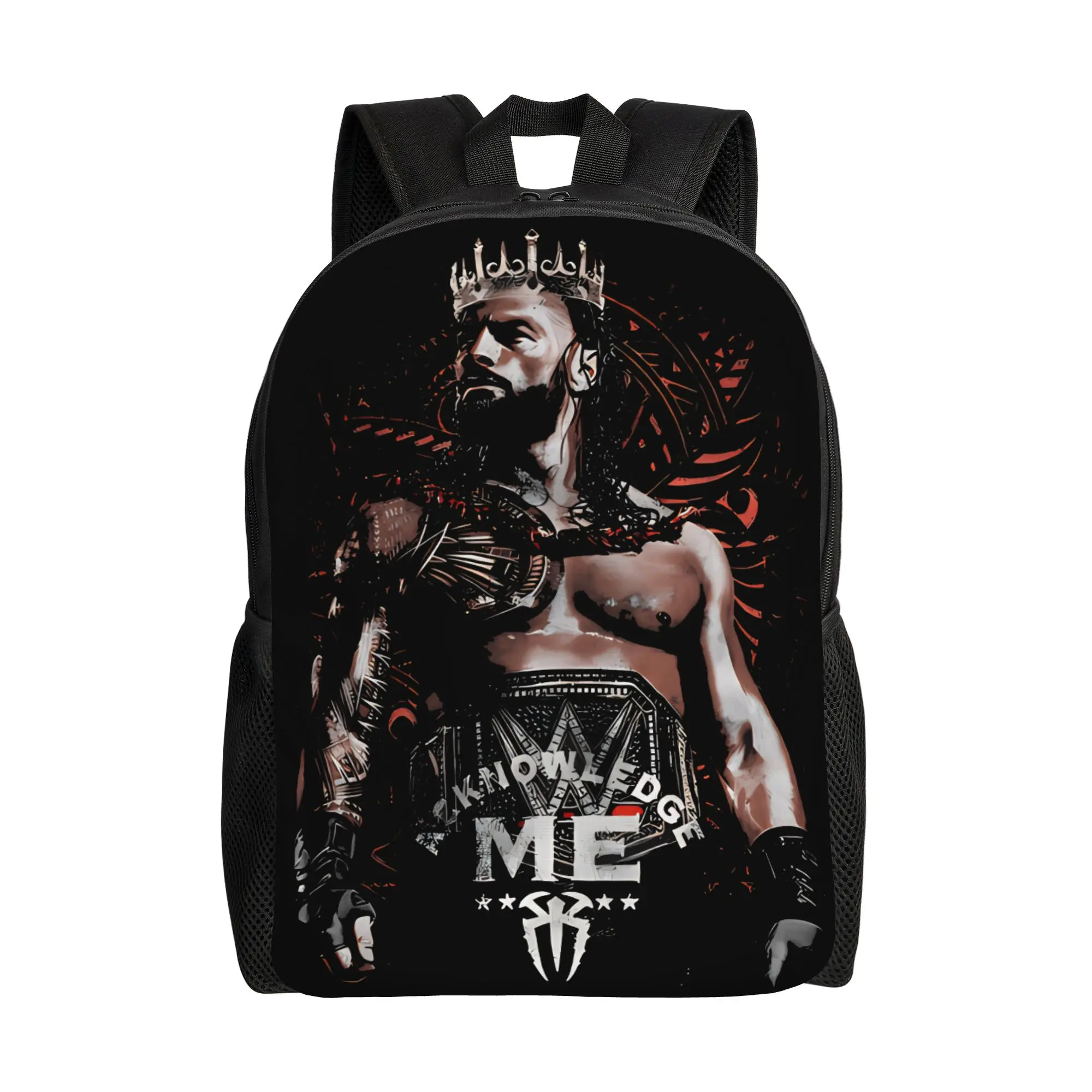

Roman Reigns Acknowledge Me Backpack Workout Backpacks Youth Custom Print High School Bags Pretty Rucksack