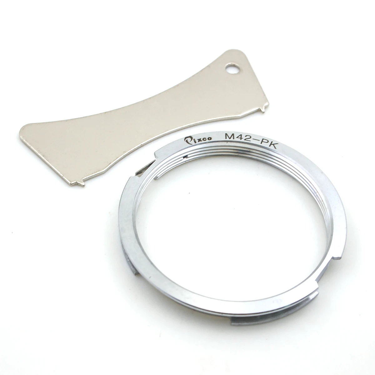M42-PK, Lens adapter For Focus Infinity M42 screw mount Lens to suit for Pentax camera for PK body Mount Adapter Ring (Silver)