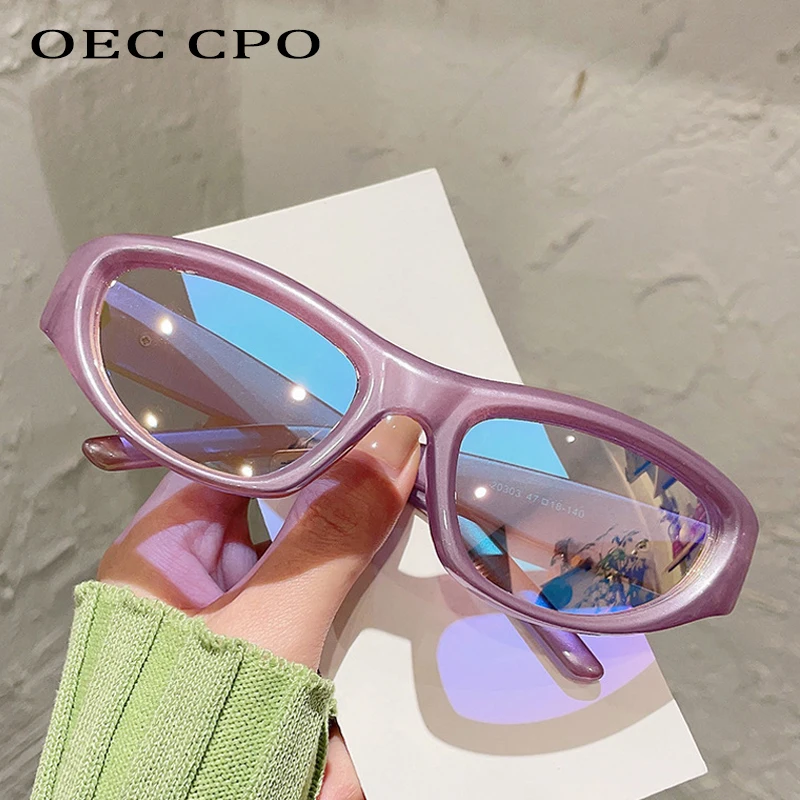 

OEC CPO Ladies Y2k Punk Sunglasses 2023 Fashion 2000's Sport Sun Glasses Women Men Goggle Shades Eyewear Outdoor UV400 Oculos