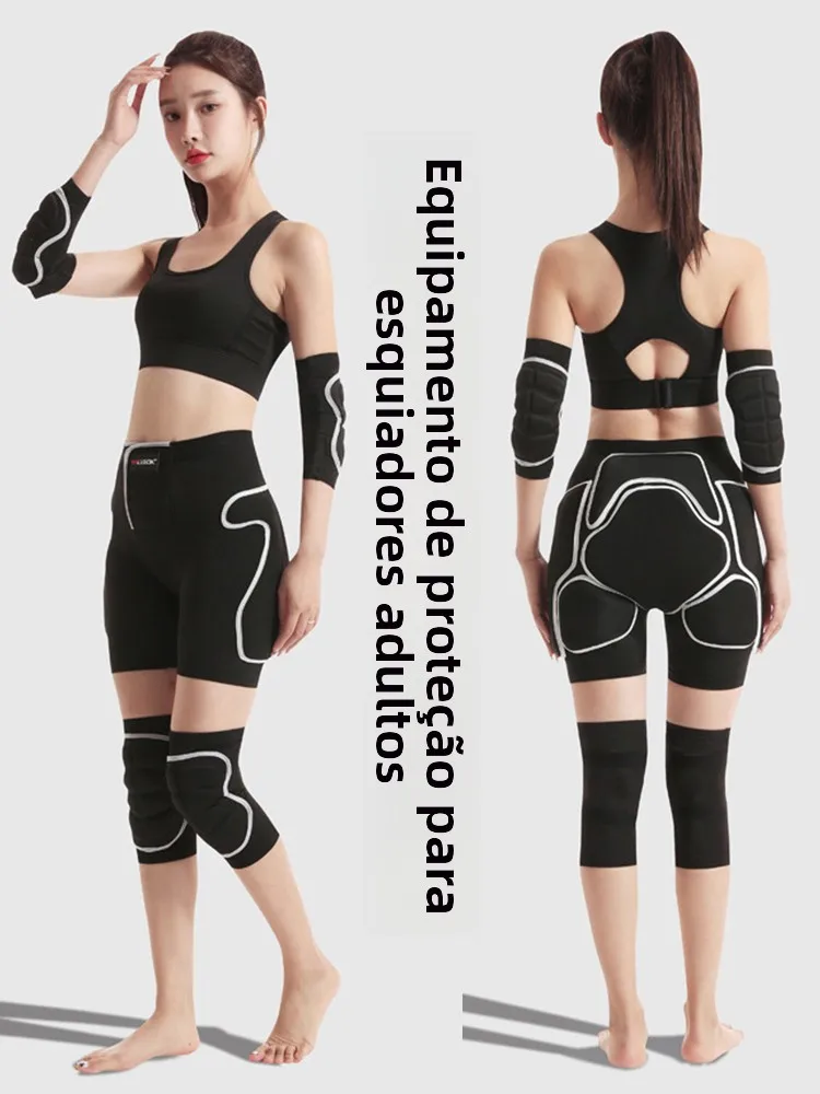 スノースキー保護用お尻パッド膝肘パッド大人用ローラースケートアイススケート男性用女性用保護具