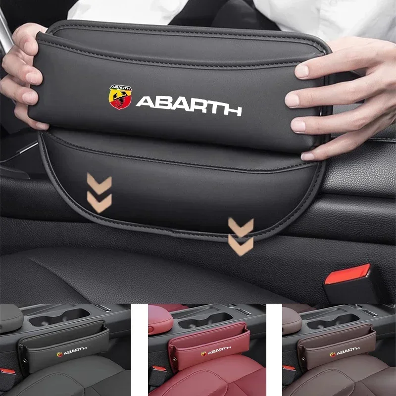 Multifunzione seggiolino auto Gap Organizer Storage Box Pocket Phone Wallet universale per Abarth 595 500 Abarth 124 125 500 Spider