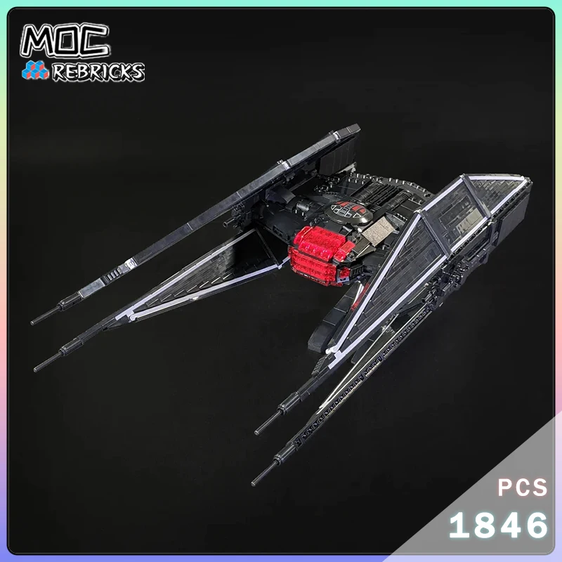 

Space Series Silencer Spaceship Model MOC Fleet Combat Weapons Building Blocks Bricks Display Toys Education Collection Gifts