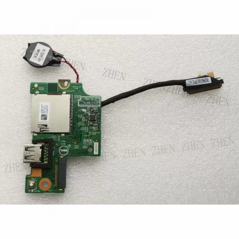 

Y для Dell Inspiron 7370 7373, USB-считыватель SD-карт, печатная плата и кнопка 03MFMX 16B10-1