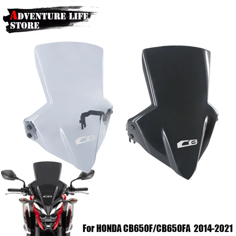 

Motorcycle Windshield Windscreen For Honda CB650F CB 650 F CB 650F 2014-2021 Front Fairing Headlight Wind Deflector CB650FA FA