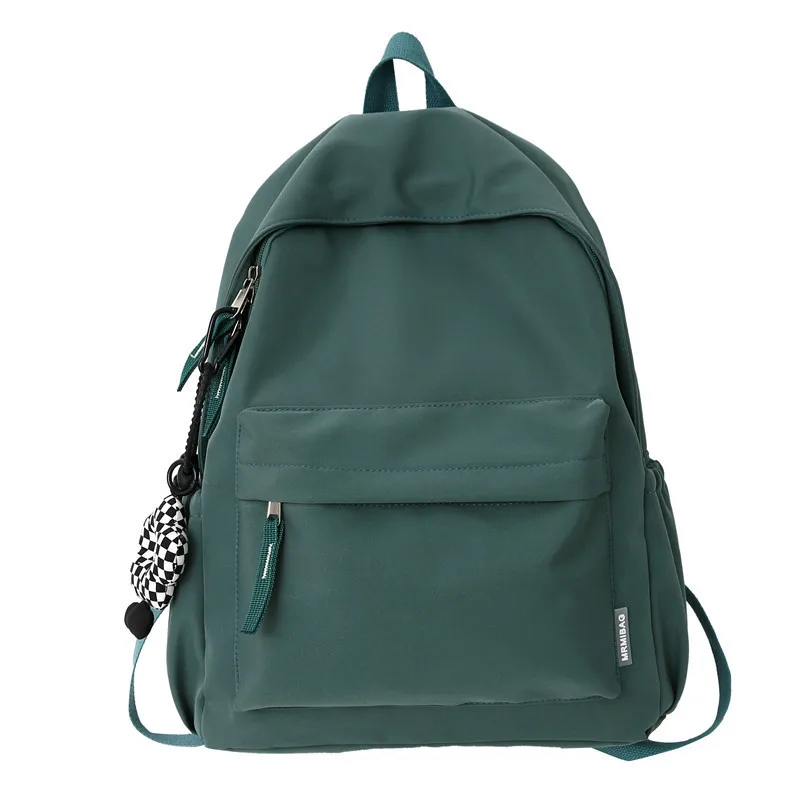 Fashion Casual Backpack Simple Solid Color Backpack Japanese Schoolbags College Students Junior High School Students Backpack