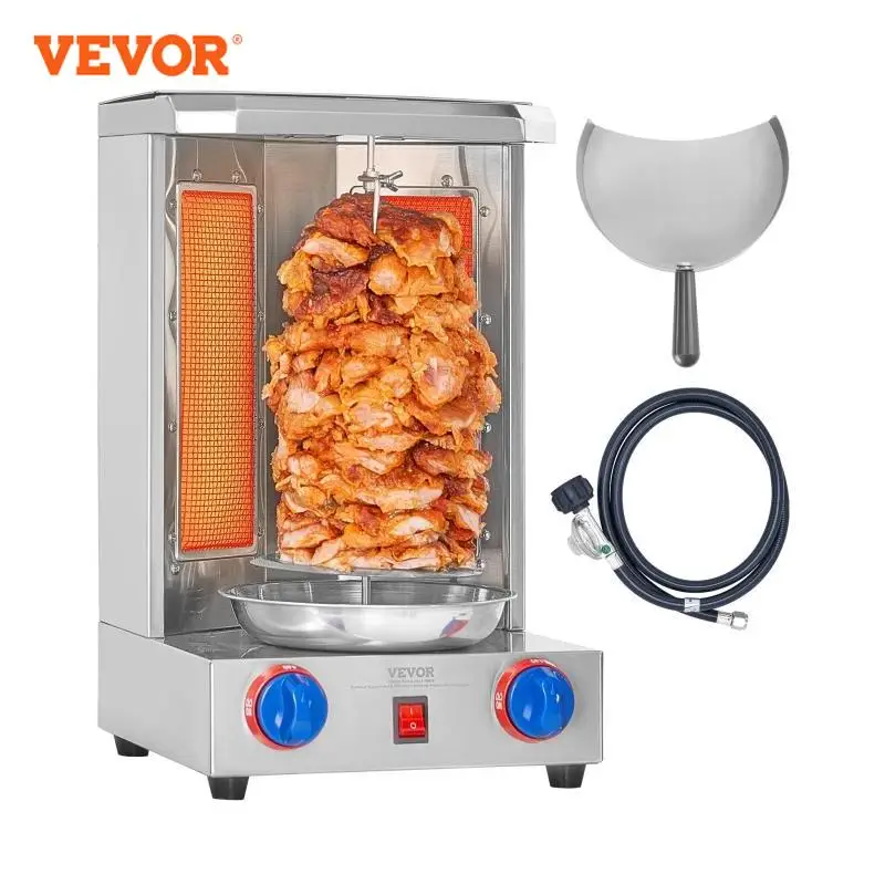 Vevor shawarma grill machine13 lbs frango shawarma fogão a gás vertical frango giroscópio rotisserie forno doner kebab para casa