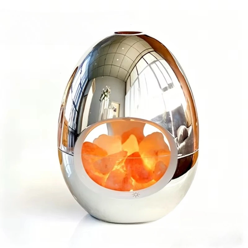 Glossy Electroplated Gold Silver Humidifier, Silent USB Mist Sprayer for Home Bedroom Office Desktop Use