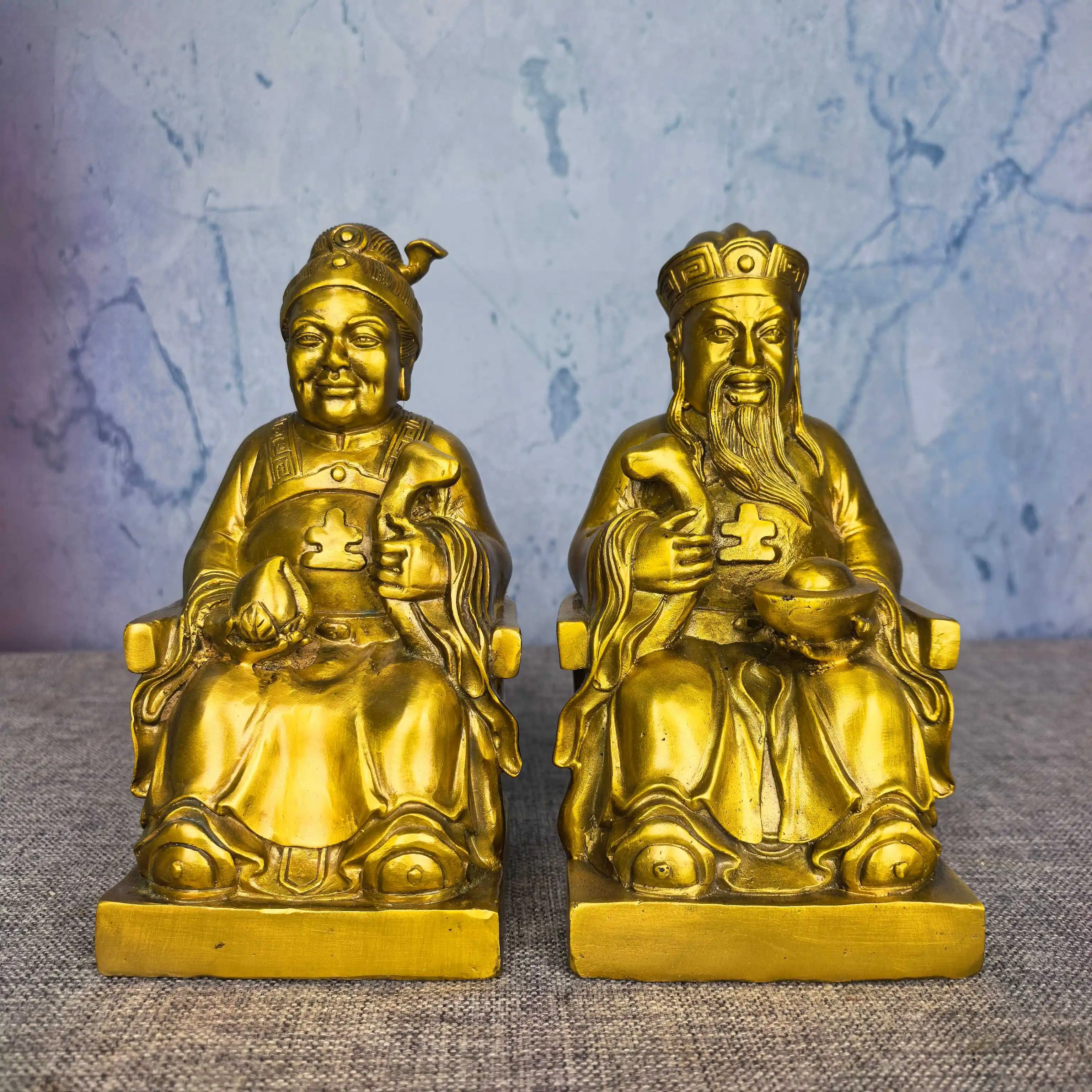 Brass Copperware Earth God Grandma Land a set Manage the land Study screen Amass wealth Ornaments Town house Exorcism