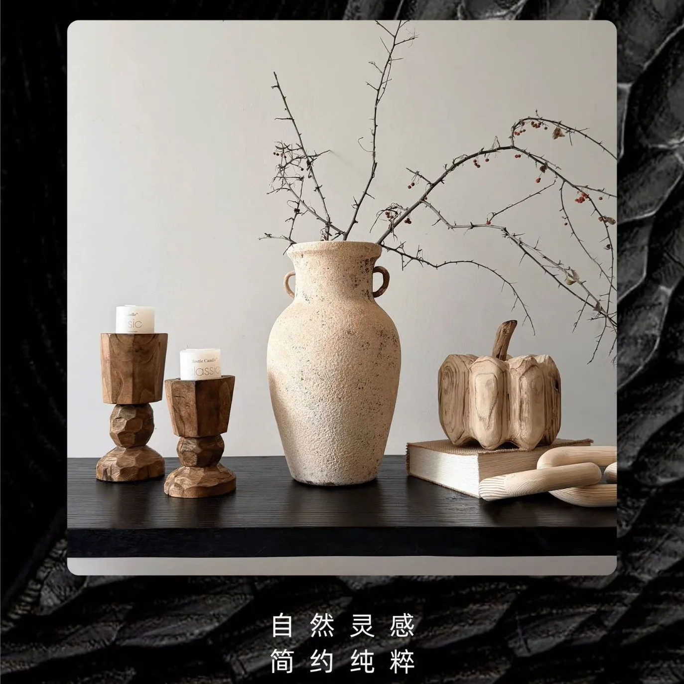

Cream Wind Ceramic Vase Living Room Flower Arrangement Binaural Pottery Pot Advanced Sense Hydroponics Vase Display Combination