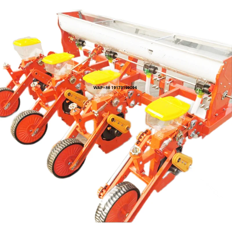 Precision 3-in-1 Seeder Fertilizer for Corn Soybean Manual 6 Planter Adjustable Spacing for Efficient Planting Transplanting