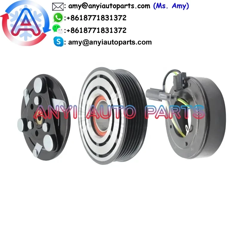

CA8027 Clutch Assembly SANDEN PXC16 6PK for Jaguar XJ/XF/X351/Land Rover Discovery/Range Rover Sport 1656P 1694