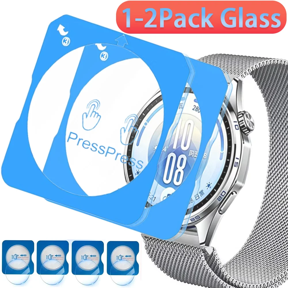 1-2 Pack Tempered Glass for Huawei Watch GT7 Pro GT6 Pro GT7 GT6 GT5 41mm 46mm Easy To Install Screen HD Screen Protectors Film