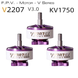 1-3 pezzi originale T-Motor V2207 V3.0 1750KV motore brushless da corsa FPV Drone Quadcopter Freestyle telecomando