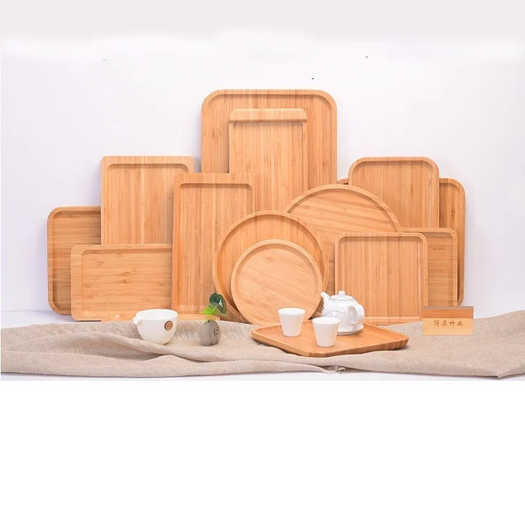 

Креативная бамбуковая тарелка для романтических отелей, семейная бамбуковая тарелка для ресторанов, тарелка для фруктов, домашняя чайная тарелка, различные бамбуковые тарелки