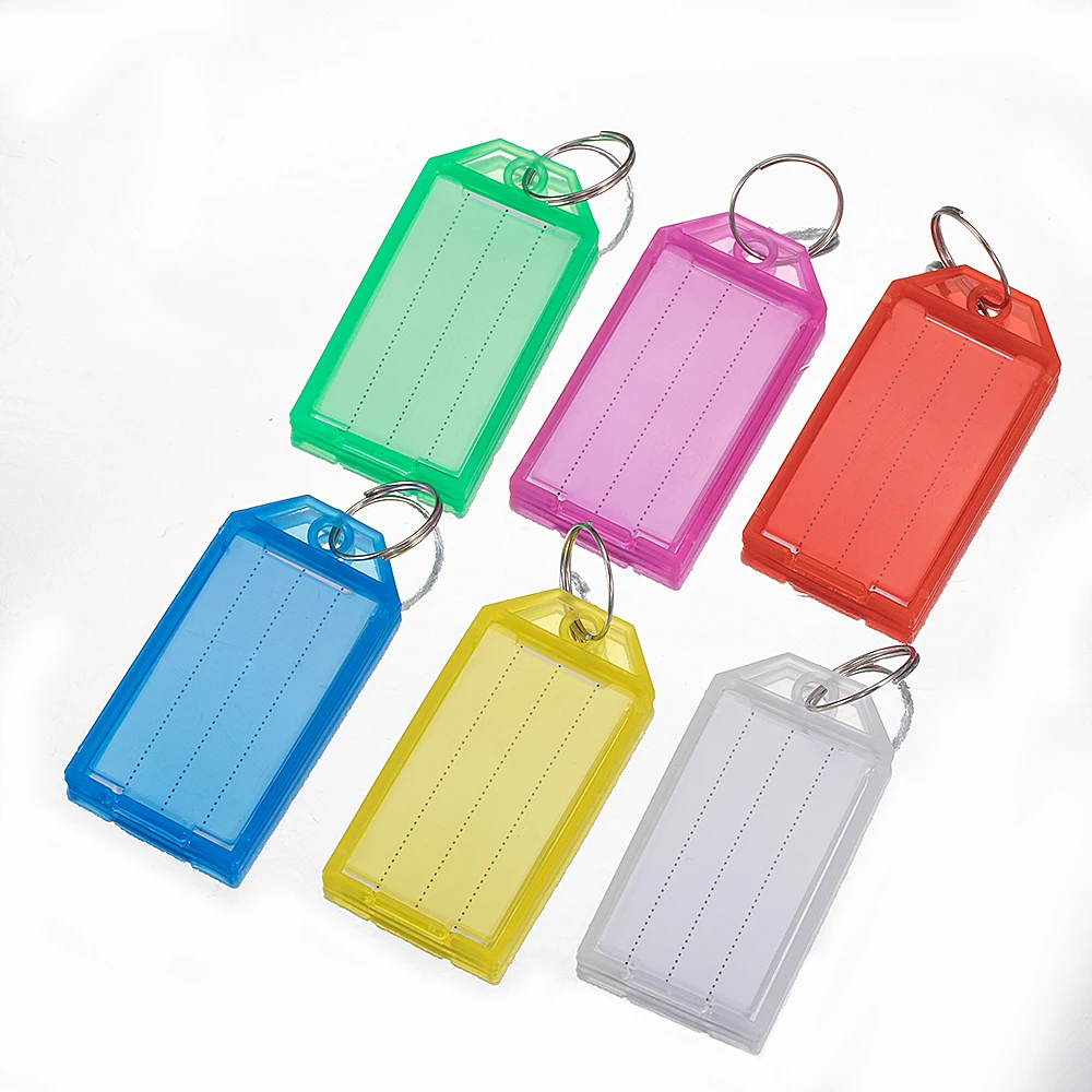 NONE Plastic Keychain Split Ring Multicolor 9