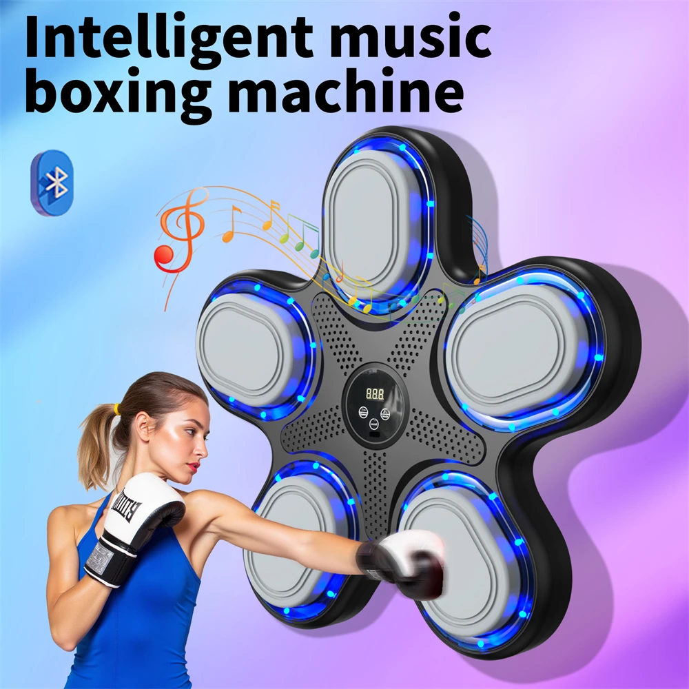 Smart Music Boxing Machine Boxing Training Wall Target Adult Children Sports Fitness Boxing Trainer Home Punching Equipment