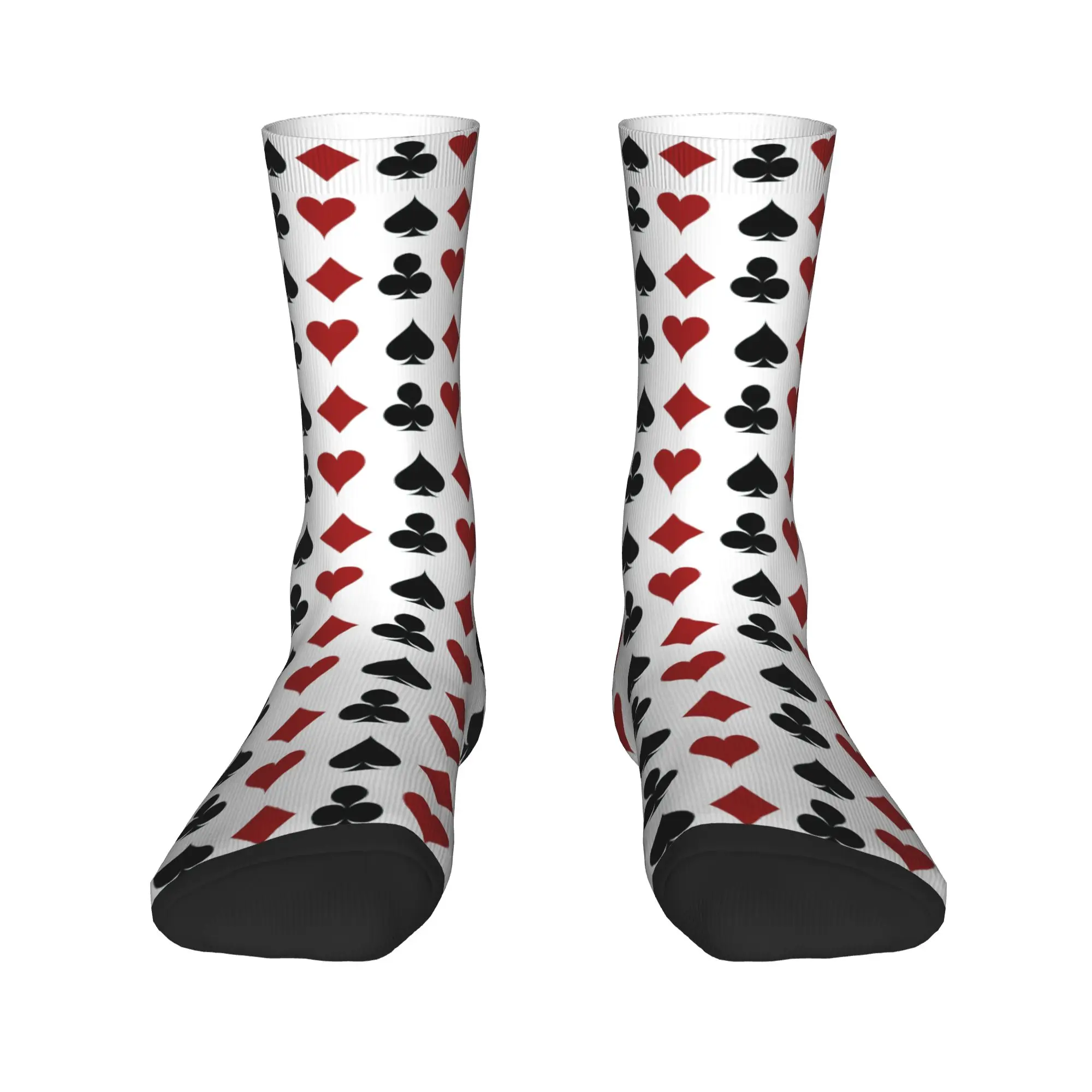 Calcetines unisex divertidos con estampado 3D de Casino Poker para hombre y mujer