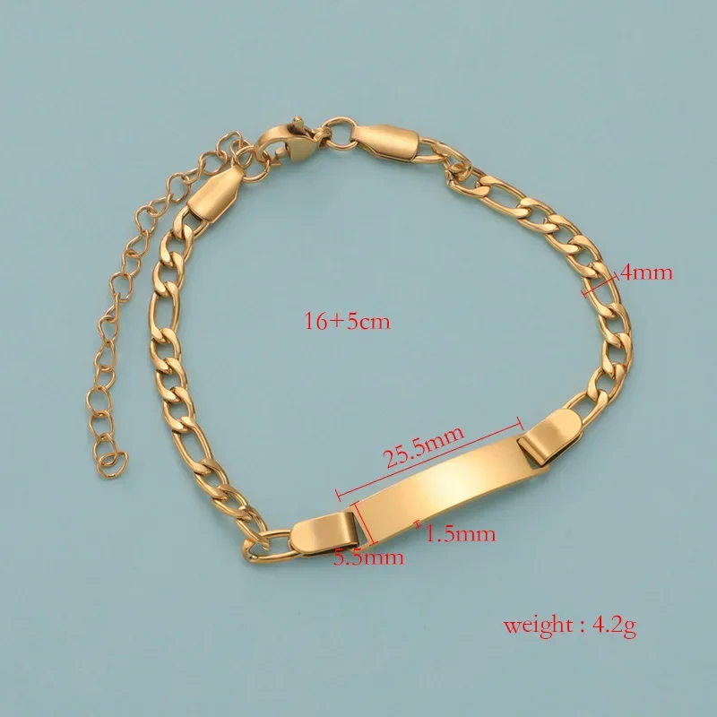 مرآة مصقولة 304 شريط من الفولاذ المقاوم للصدأ أساور ساحرة DIY بها بنفسك اسم مخصص شعار الكلمات إمرأة رجل أطفال موضة